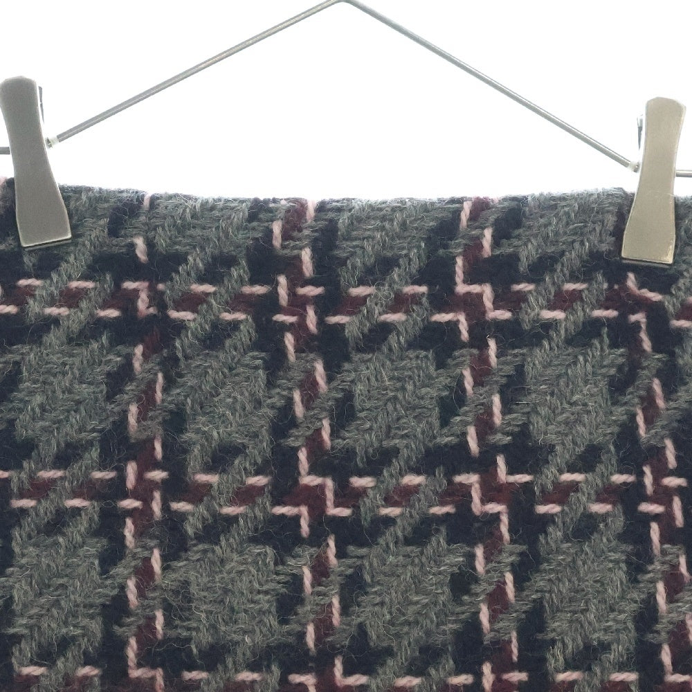 miumiu(ミュウミュウ) 15AW Tweed Mini Skirt ツイード ウールミニスカート グレー レディース
