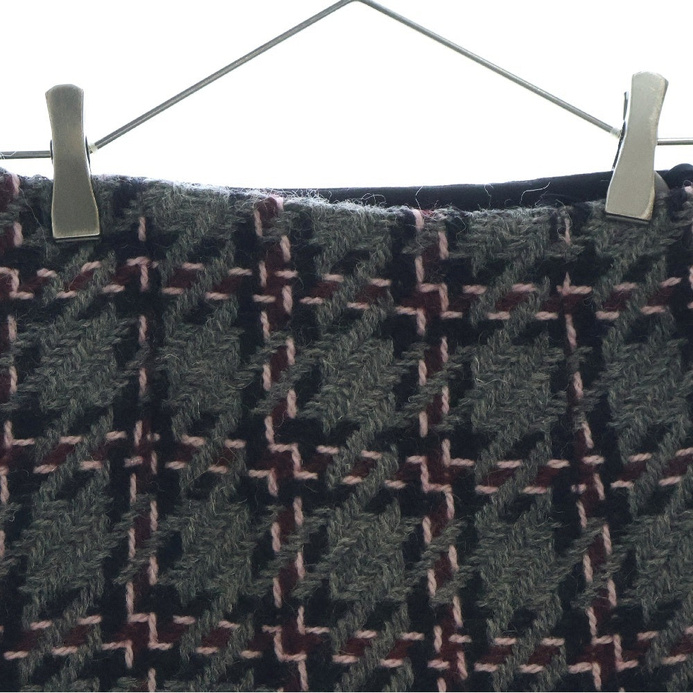 miumiu(ミュウミュウ) 15AW Tweed Mini Skirt ツイード ウールミニスカート グレー レディース