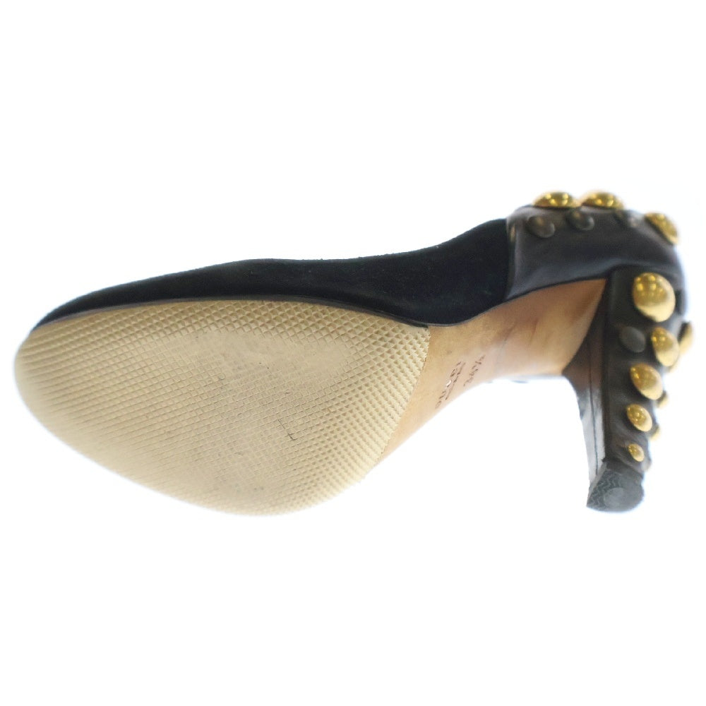 GUCCI(グッチ) 08AW Baboushka Studded Pumps スタッズパンプス レザーシューズ ブラック レディース