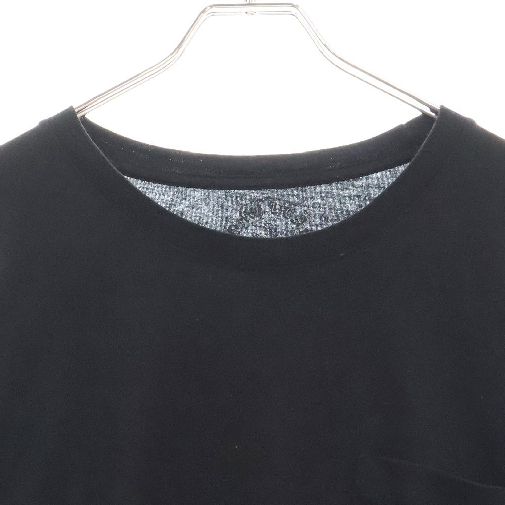 CHROME HEARTS(クロムハーツ) Back Horseshoe L/S 台湾限定 バックホースシュー 袖フローラル ロングスリーブ カットソー ロンT 長袖Tシャツ ブラック