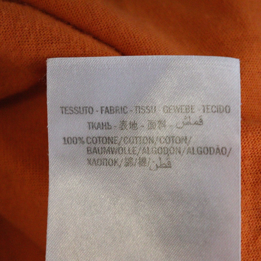 GUCCI(グッチ) グリッターロゴ ヴィンテージ加工 半袖Tシャツ オレンジ 493117 X3183