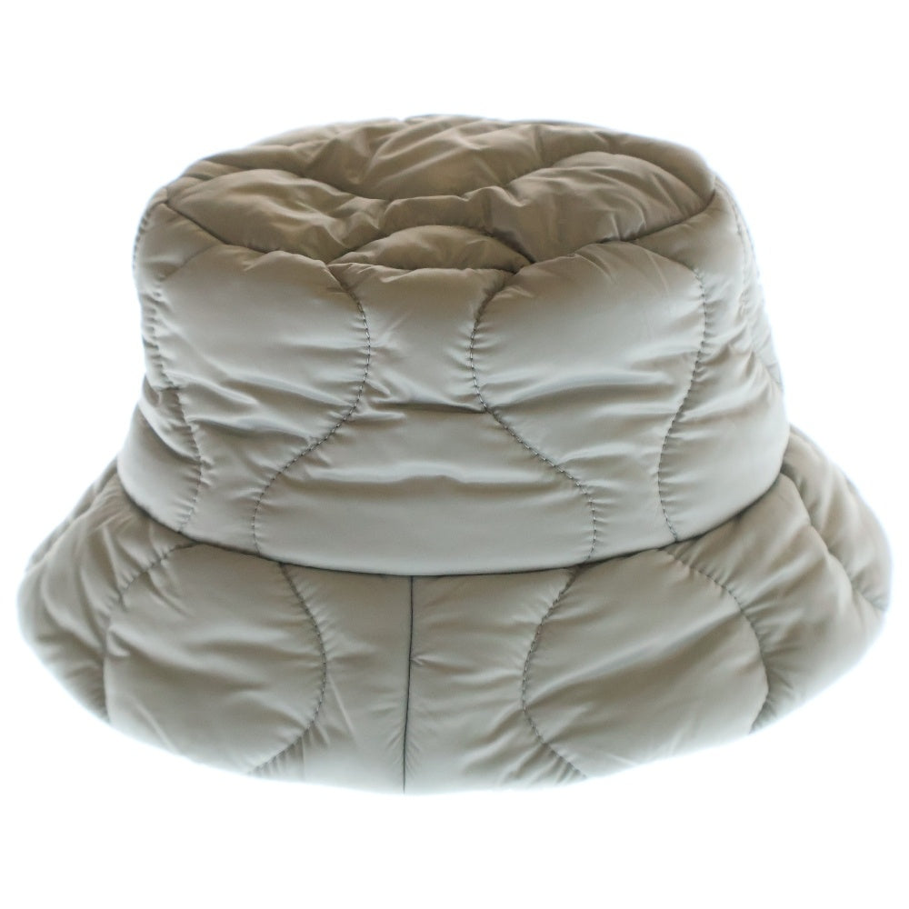miumiu(ミュウミュウ) 21AW Bucket Hat ロゴ刺繍ナイロンバケットハット グレー レディース 5HC196 2DQI