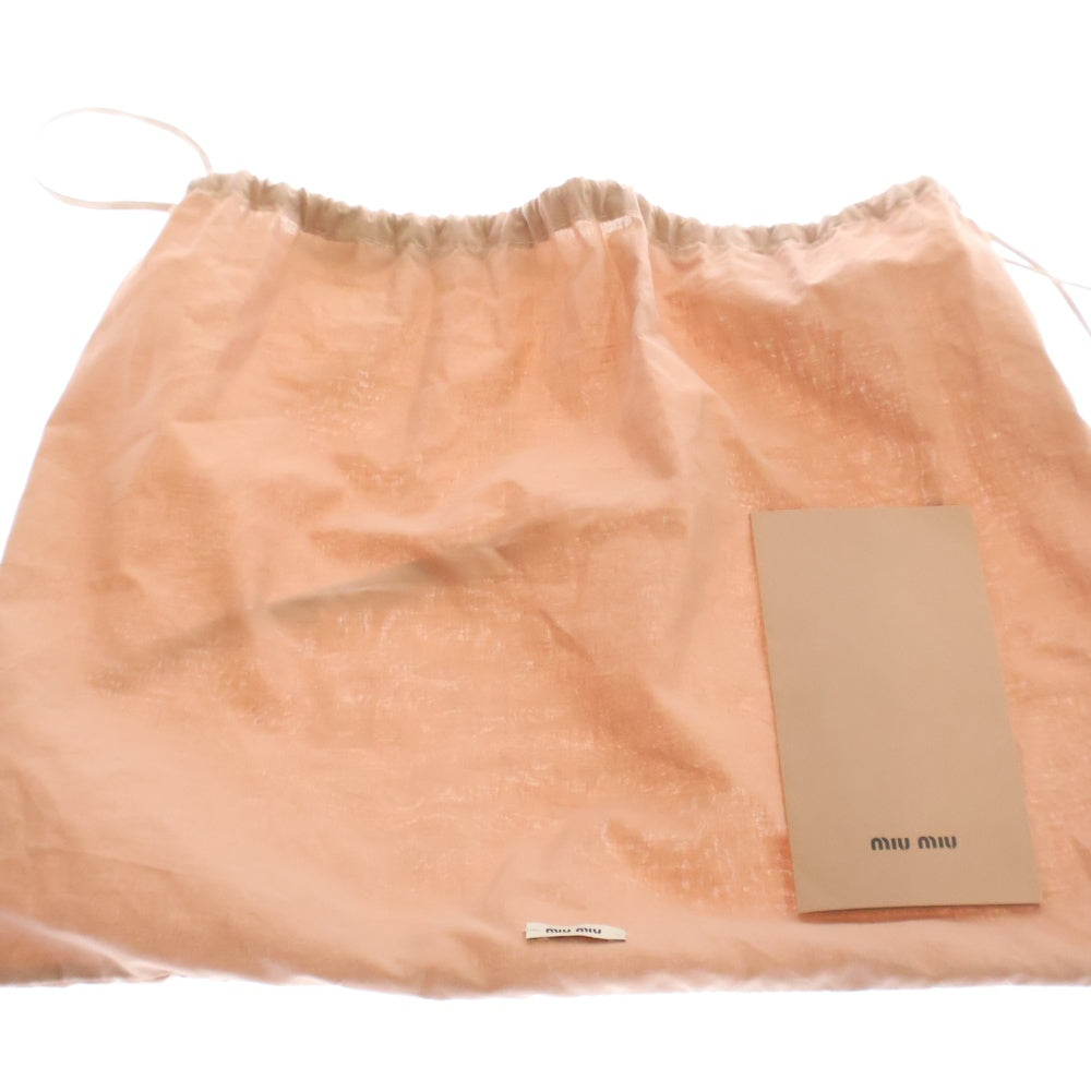 miumiu(ミュウミュウ) 21AW Bucket Hat ロゴ刺繍ナイロンバケットハット グレー レディース 5HC196 2DQI