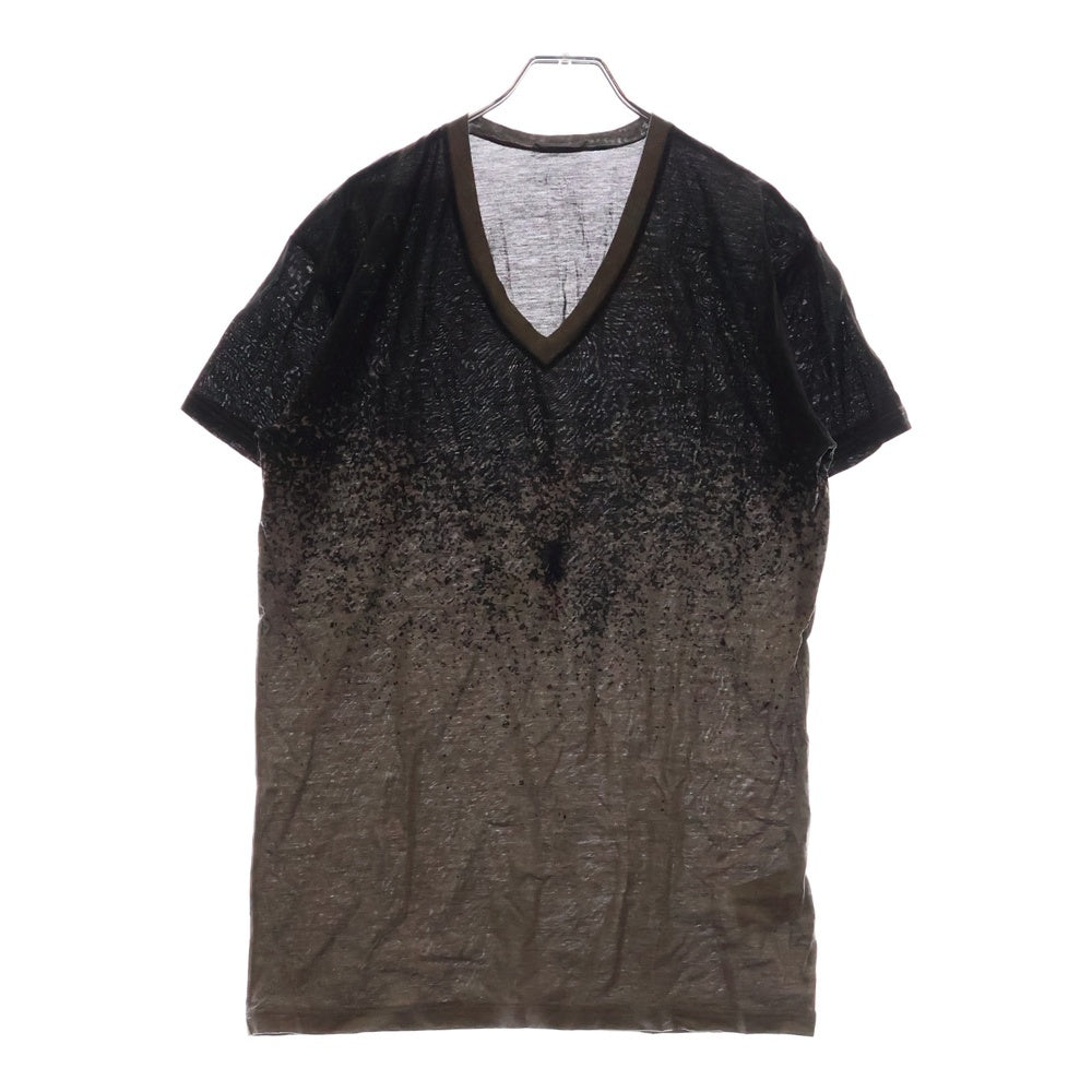 DIOR(ディオール) V Neck T-Shirt グラデーション Vネック半袖Tシャツ グレー 263J631I0801