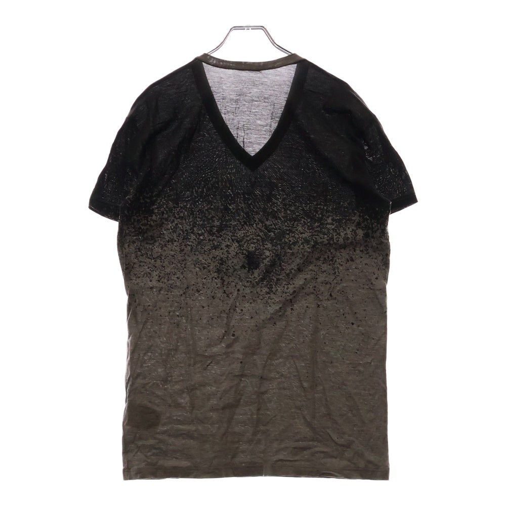 DIOR(ディオール) V Neck T-Shirt グラデーション Vネック半袖Tシャツ グレー 263J631I0801