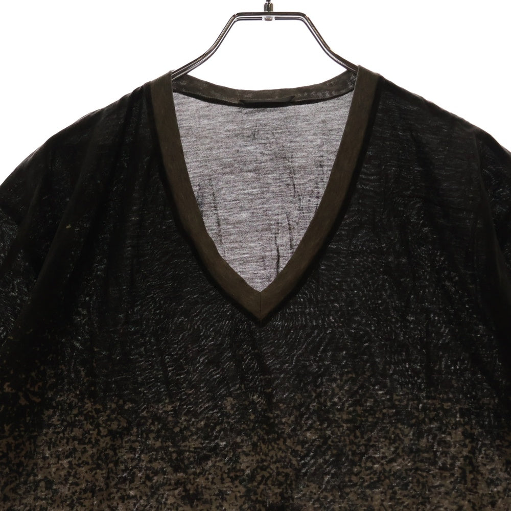 DIOR(ディオール) V Neck T-Shirt グラデーション Vネック半袖Tシャツ グレー 263J631I0801