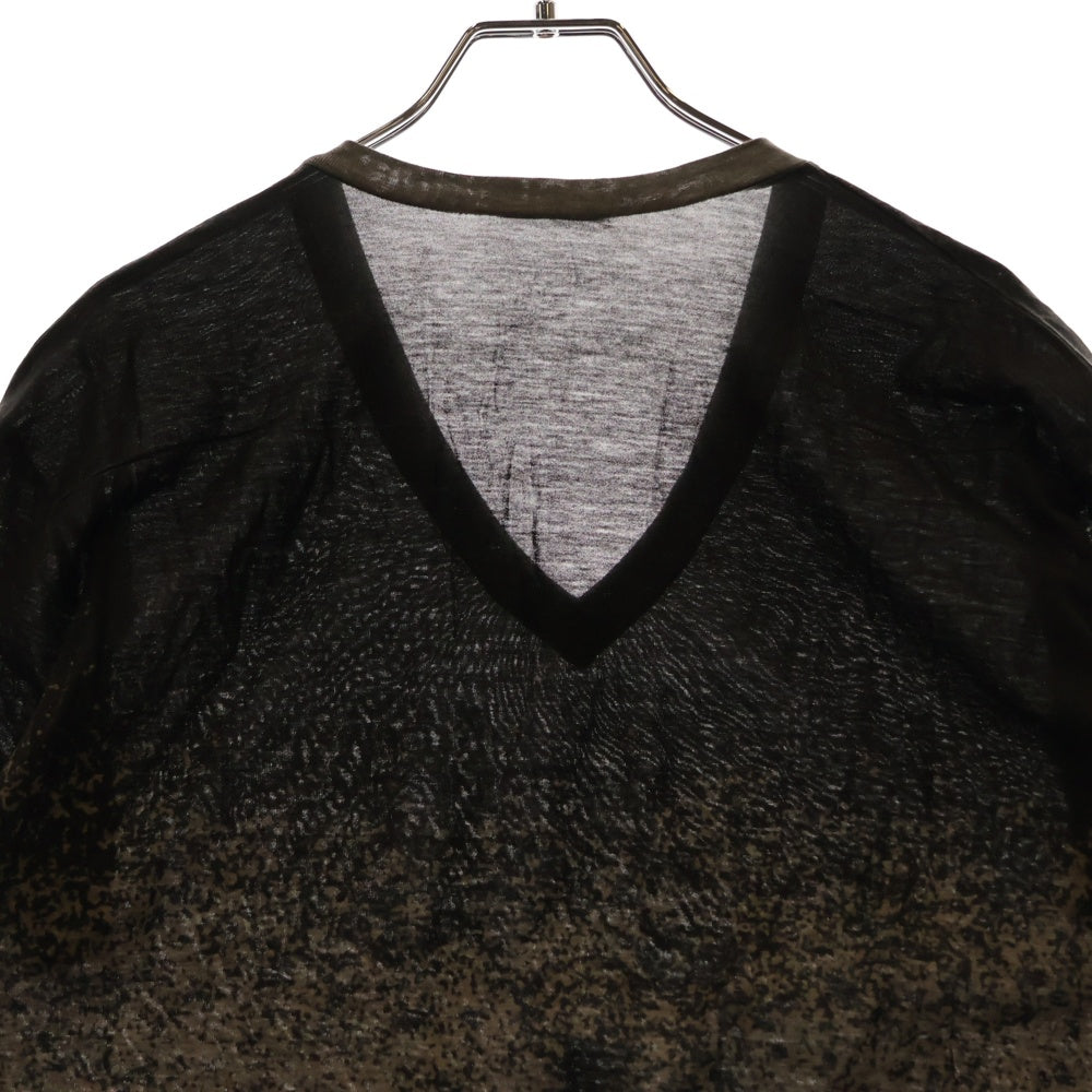 DIOR(ディオール) V Neck T-Shirt グラデーション Vネック半袖Tシャツ グレー 263J631I0801