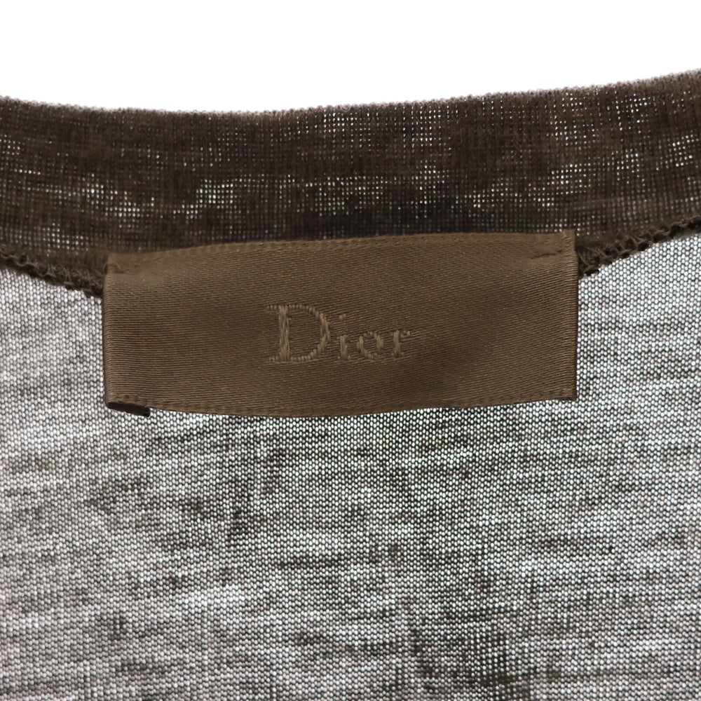 DIOR(ディオール) V Neck T-Shirt グラデーション Vネック半袖Tシャツ グレー 263J631I0801