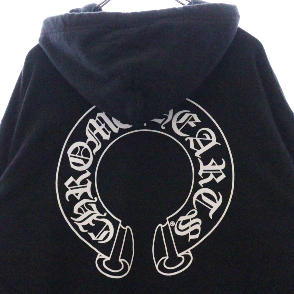 CHROME HEARTS(クロムハーツ) SWTSHRT PLVR ホースシュープリント アームホースシュープリント プルオーバースウェットパーカー ブラック
