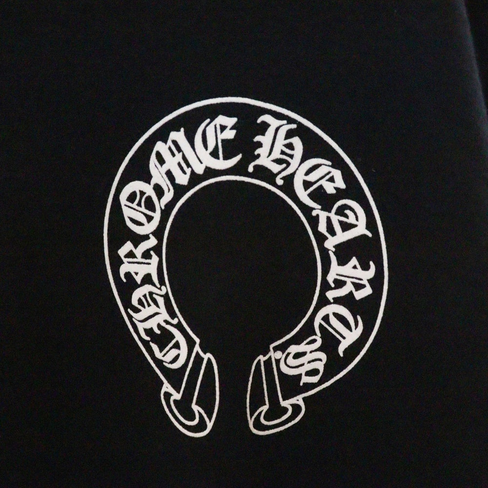 CHROME HEARTS(クロムハーツ) SWTSHRT PLVR ホースシュープリント アームホースシュープリント プルオーバースウェットパーカー ブラック