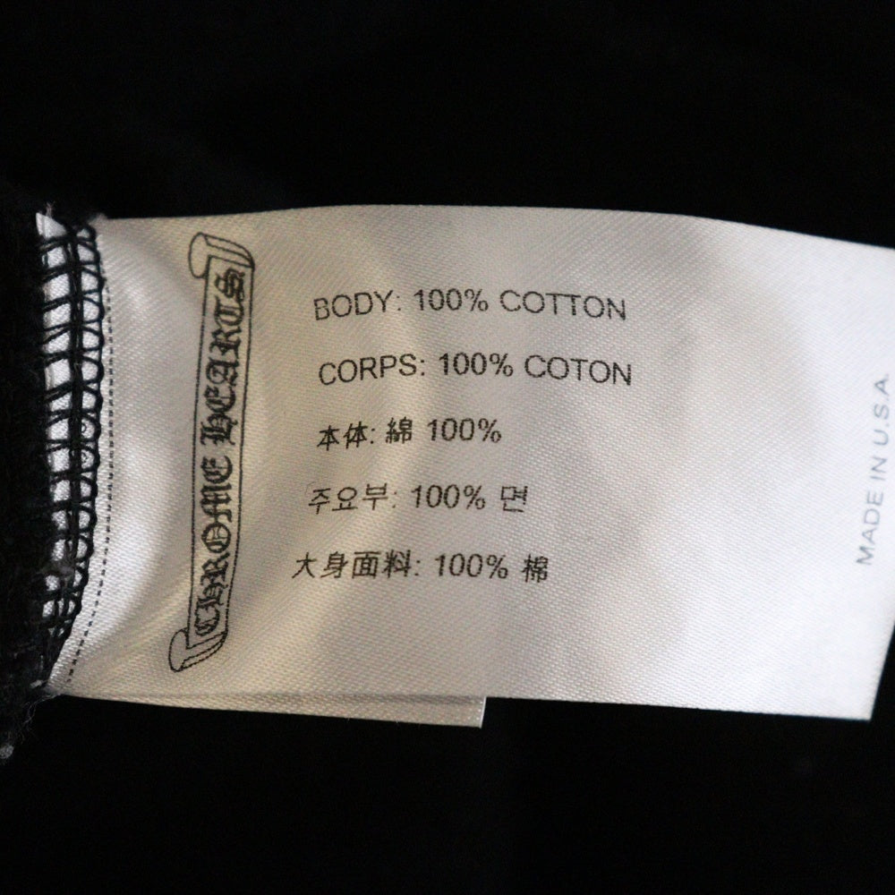 CHROME HEARTS(クロムハーツ) SWTSHRT PLVR ホースシュープリント アームホースシュープリント プルオーバースウェットパーカー ブラック