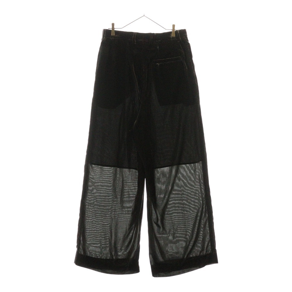 MASU(エムエーエスユー) 24AW VELVET WIDE TROUSERS ベルベット ワイルパンツ グレー MPFW-PT2024