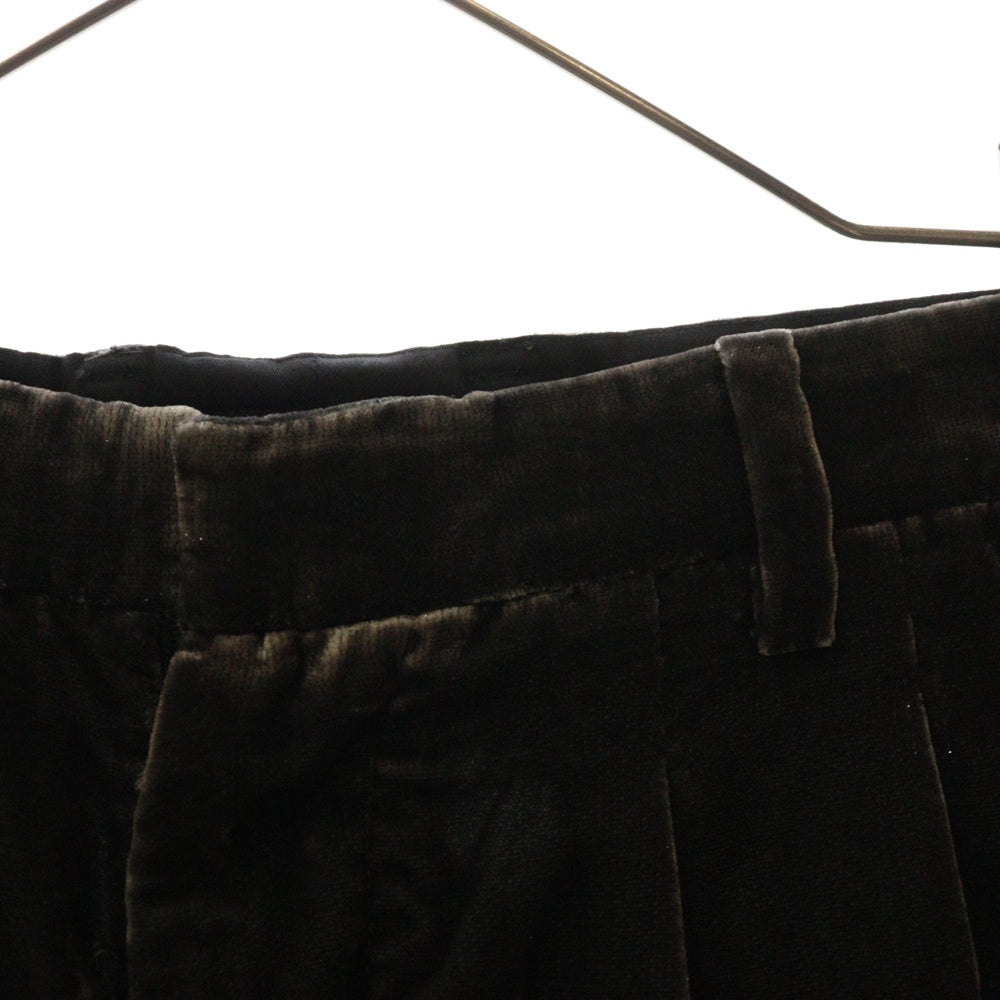 MASU(エムエーエスユー) 24AW VELVET WIDE TROUSERS ベルベット ワイルパンツ グレー MPFW-PT2024