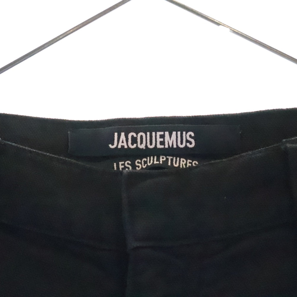 JACQUEMUS(ジャックムス) 24SS Straight Pants ジップカーゴショートパンツ ブラック 245PA095148599