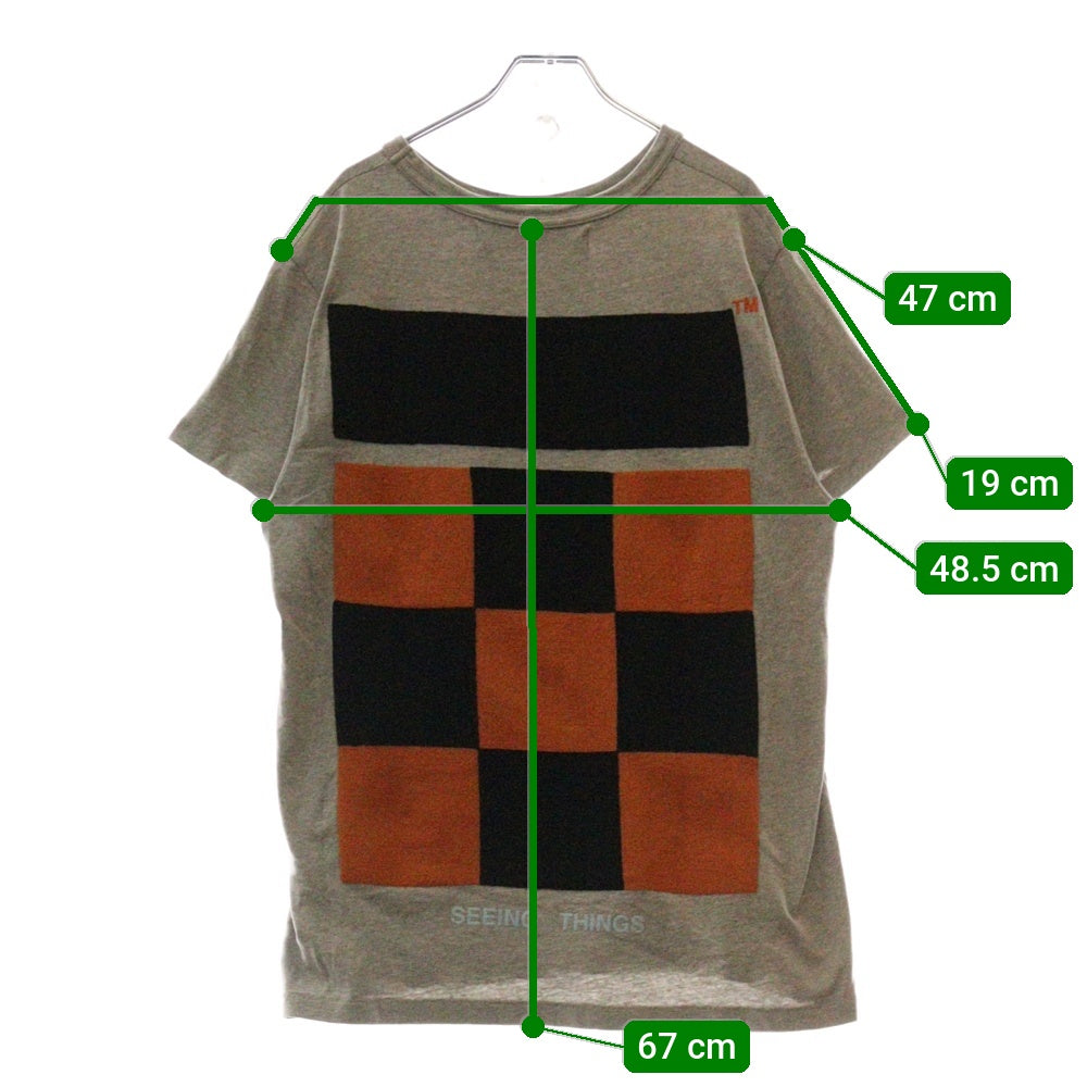 OFF-WHITE(オフホワイト) 17AW seeing Things T-Shirt 半袖Tシャツ グレー OMAA002F17185023