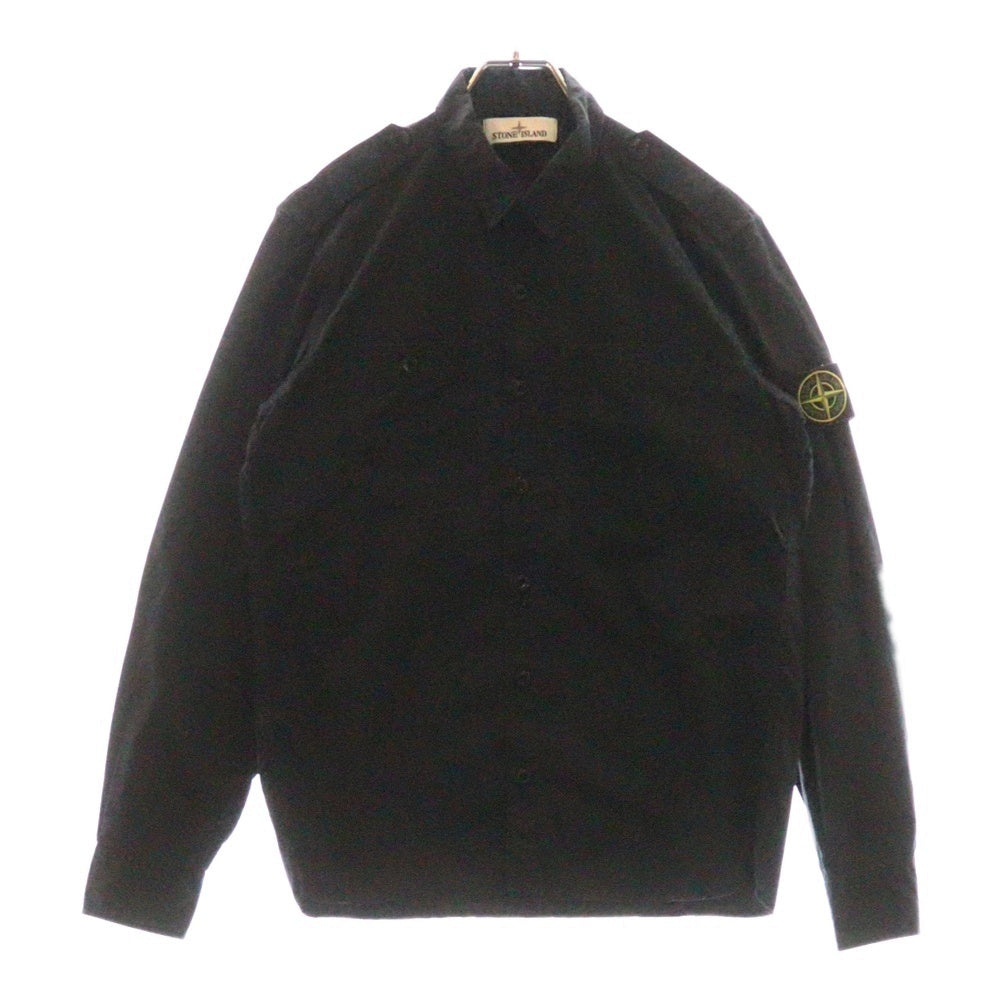 STONE ISLAND(ストーンアイランド) 14AW Overshirt ロゴワッペン 長袖シャツ ネイビー 61151F603