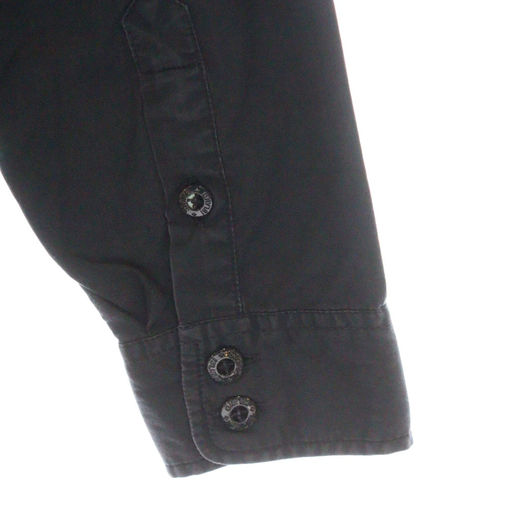 STONE ISLAND(ストーンアイランド) 14AW Overshirt ロゴワッペン 長袖シャツ ネイビー 61151F603