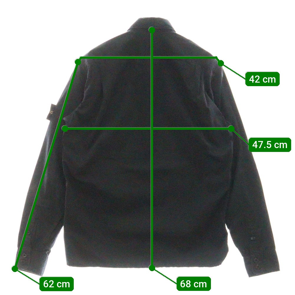 STONE ISLAND(ストーンアイランド) 14AW Overshirt ロゴワッペン 長袖シャツ ネイビー 61151F603