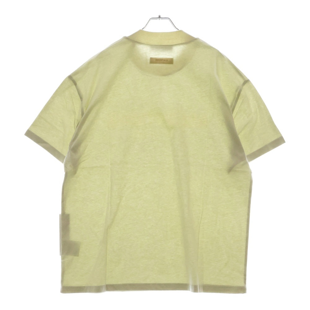 FEAR OF GOD ESSENTIALS(フィアオブゴッド エッセンシャルズ) S/S T-SHIRT フロントラバーロゴ 半袖Tシャツ ライトグリーン