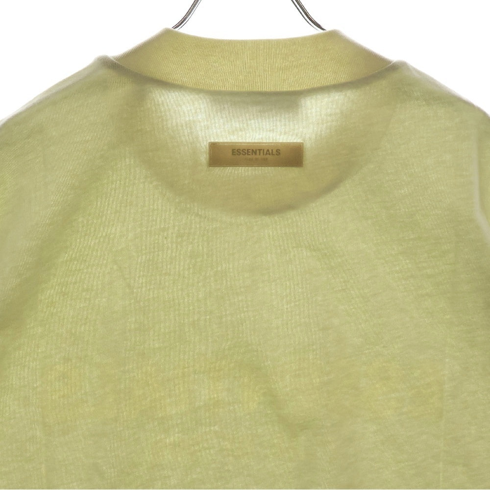 FEAR OF GOD ESSENTIALS(フィアオブゴッド エッセンシャルズ) S/S T-SHIRT フロントラバーロゴ 半袖Tシャツ ライトグリーン