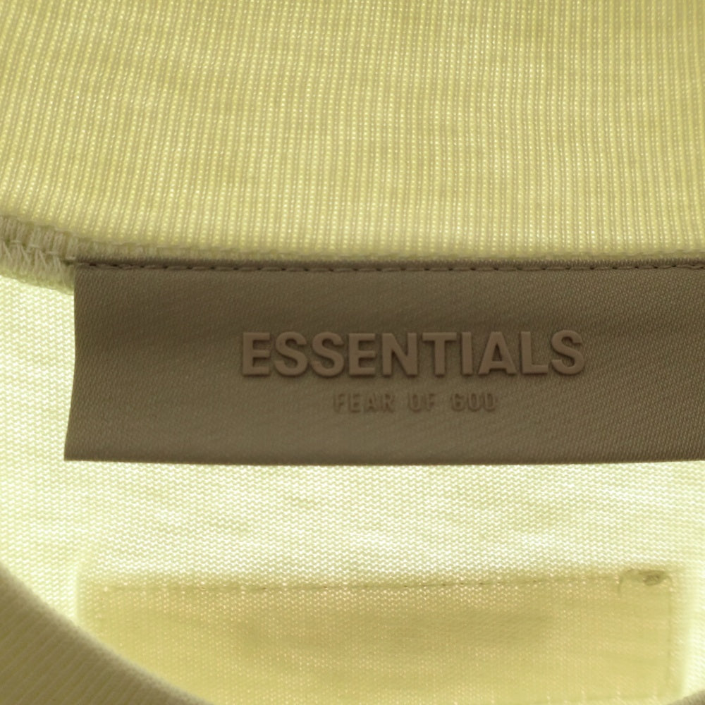 FEAR OF GOD ESSENTIALS(フィアオブゴッド エッセンシャルズ) S/S T-SHIRT フロントラバーロゴ 半袖Tシャツ ライトグリーン