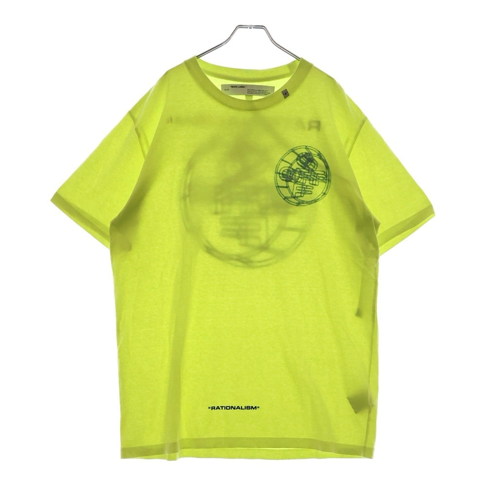 OFF-WHITE(オフホワイト) 20SS 3D Crossed Off S/S Slim T-Shirt 半袖Tシャツ イエロー OMAA027R20185003