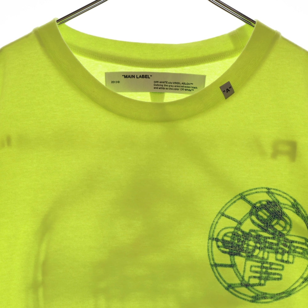 OFF-WHITE(オフホワイト) 20SS 3D Crossed Off S/S Slim T-Shirt 半袖Tシャツ イエロー OMAA027R20185003