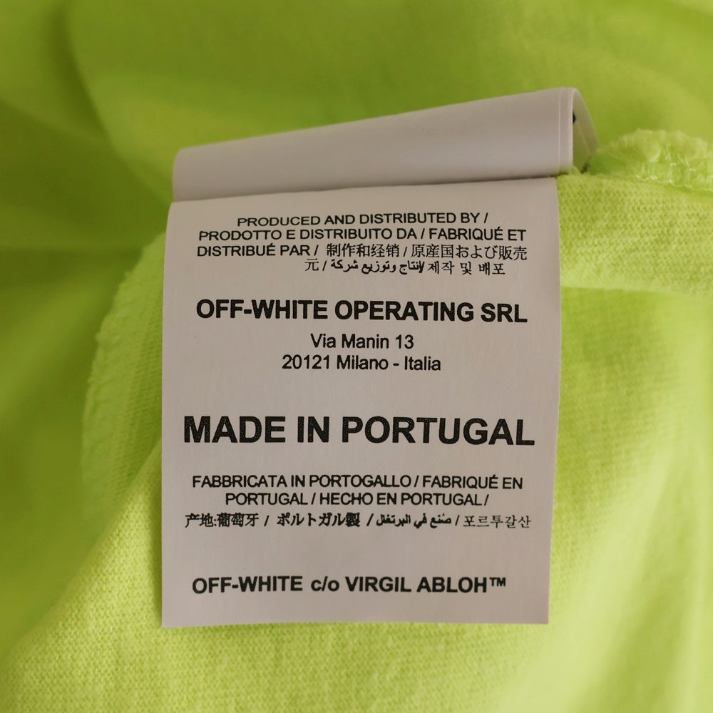 OFF-WHITE(オフホワイト) 20SS 3D Crossed Off S/S Slim T-Shirt 半袖Tシャツ イエロー OMAA027R20185003