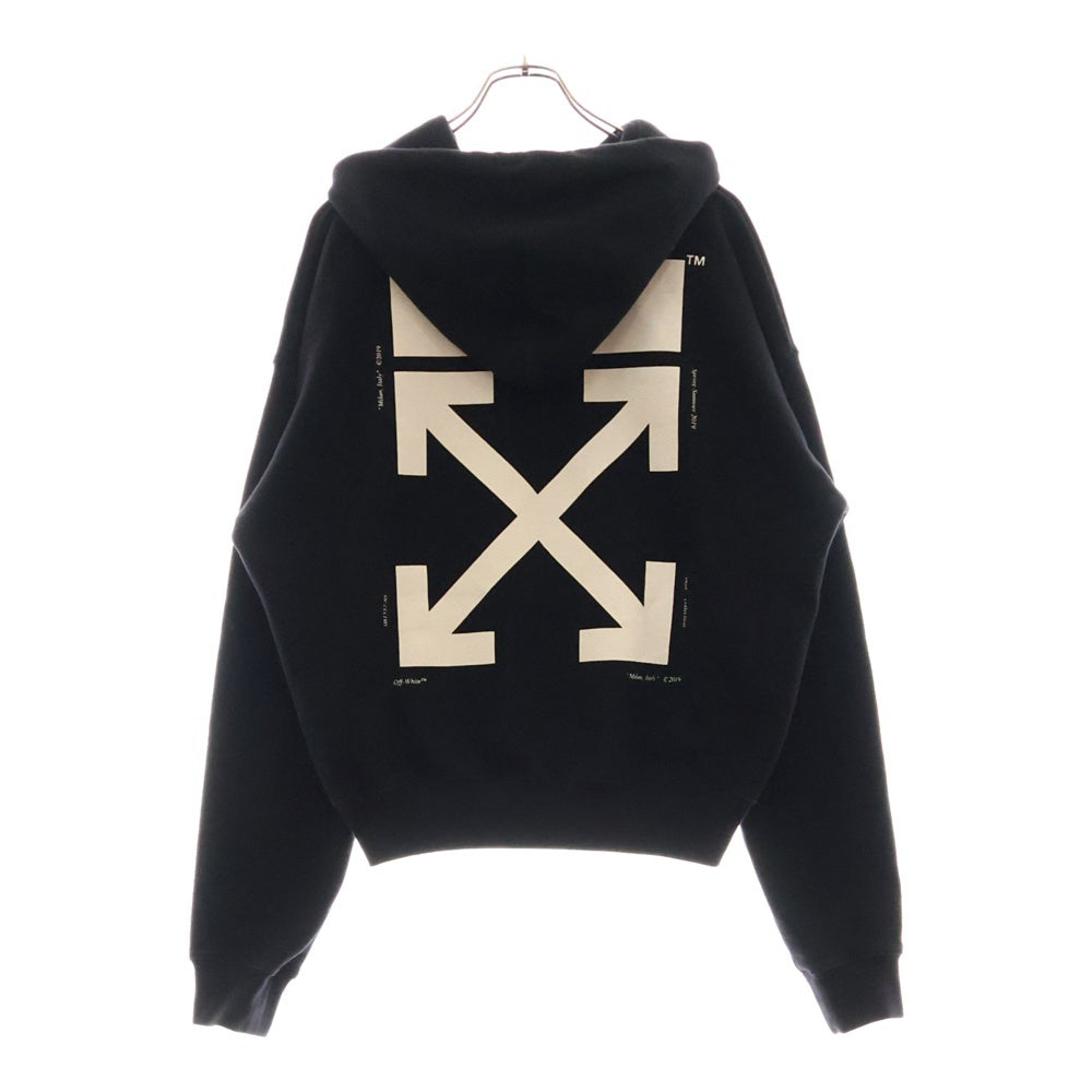 OFF-WHITE(オフホワイト) 19SS Kiss Over Hoodie プルオーバースウェットパーカー フーディー ブラック OMBB037R19B97003