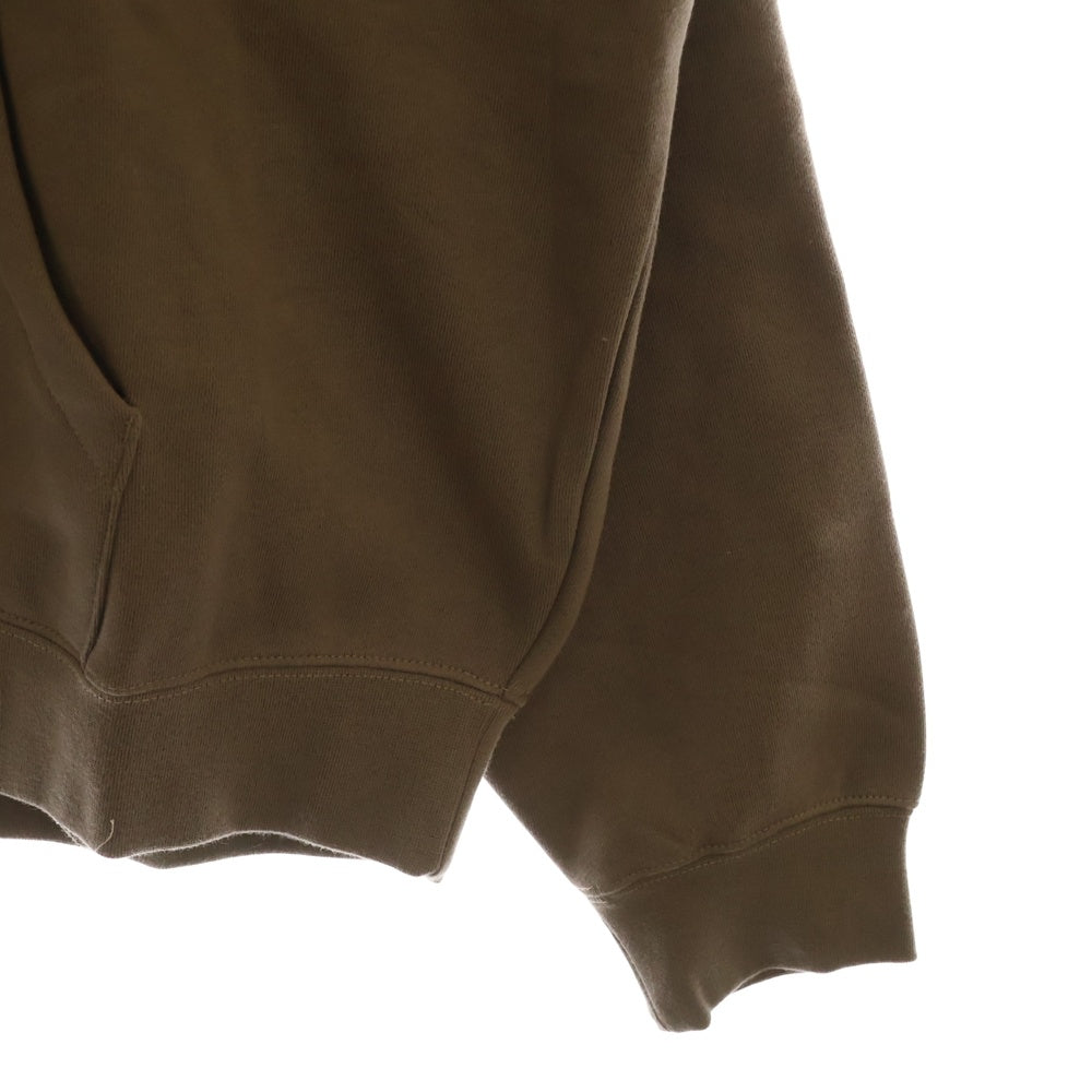 FEAR OF GOD ESSENTIALS(フィアオブゴッド エッセンシャルズ) HOODIE バックラバーロゴ プルオーバースウェットパーカー フーディー ブラウン
