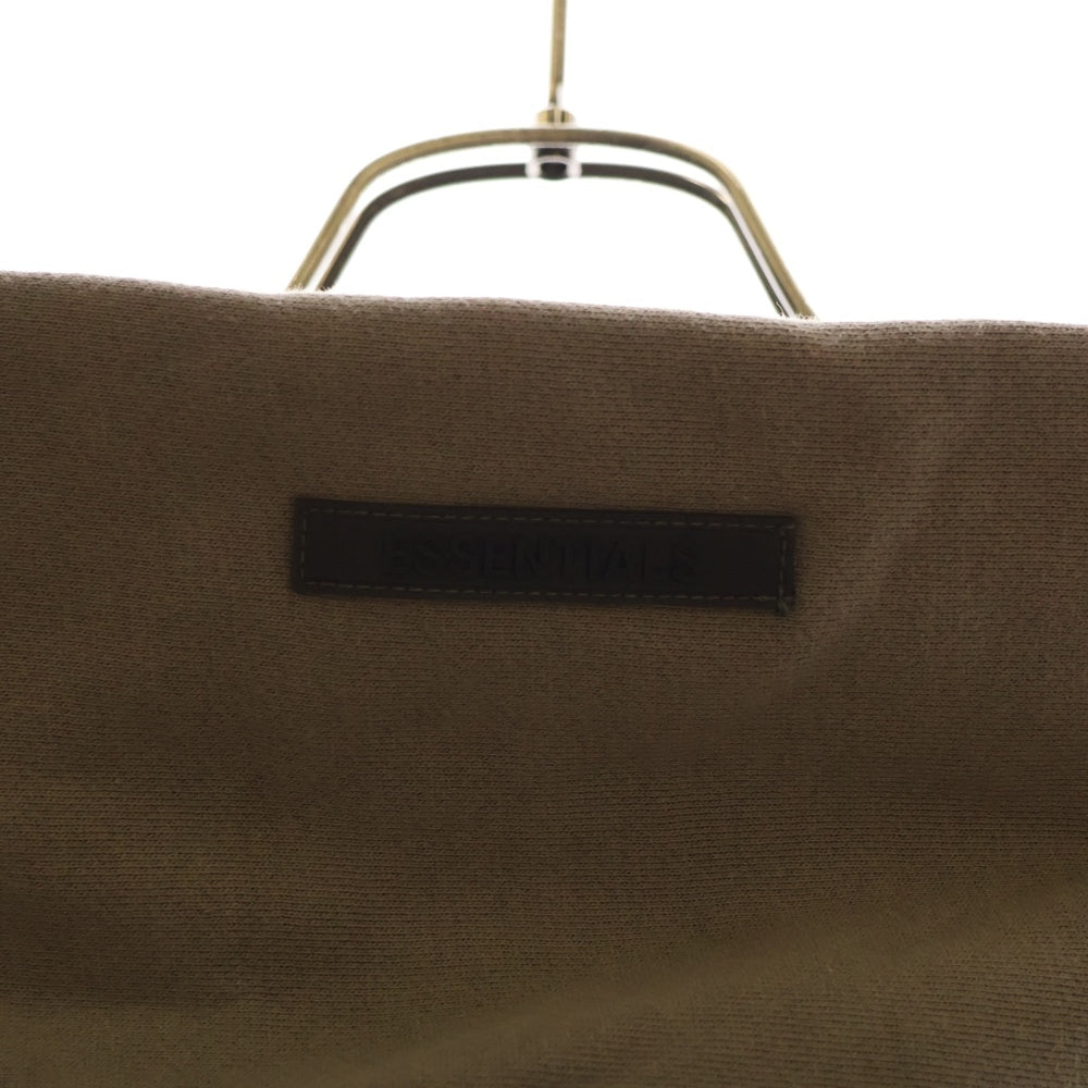 FEAR OF GOD ESSENTIALS(フィアオブゴッド エッセンシャルズ) HOODIE バックラバーロゴ プルオーバースウェットパーカー フーディー ブラウン