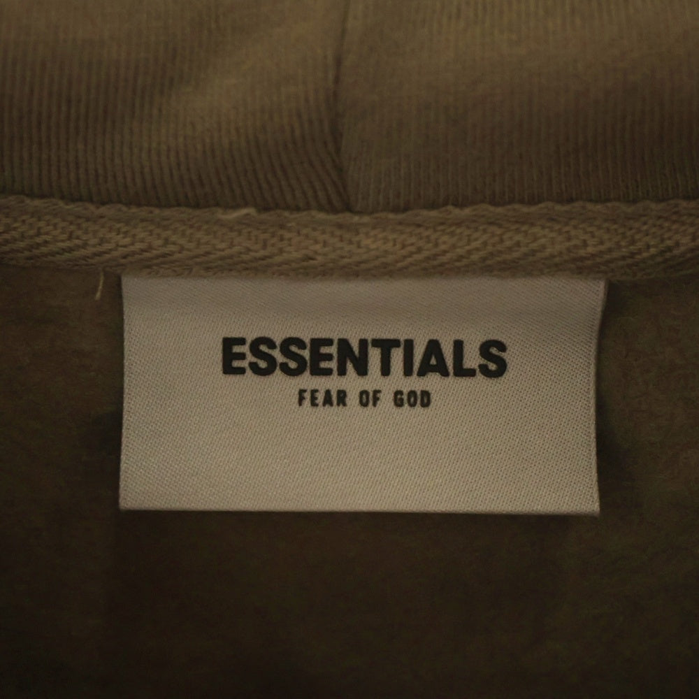 FEAR OF GOD ESSENTIALS(フィアオブゴッド エッセンシャルズ) HOODIE バックラバーロゴ プルオーバースウェットパーカー フーディー ブラウン