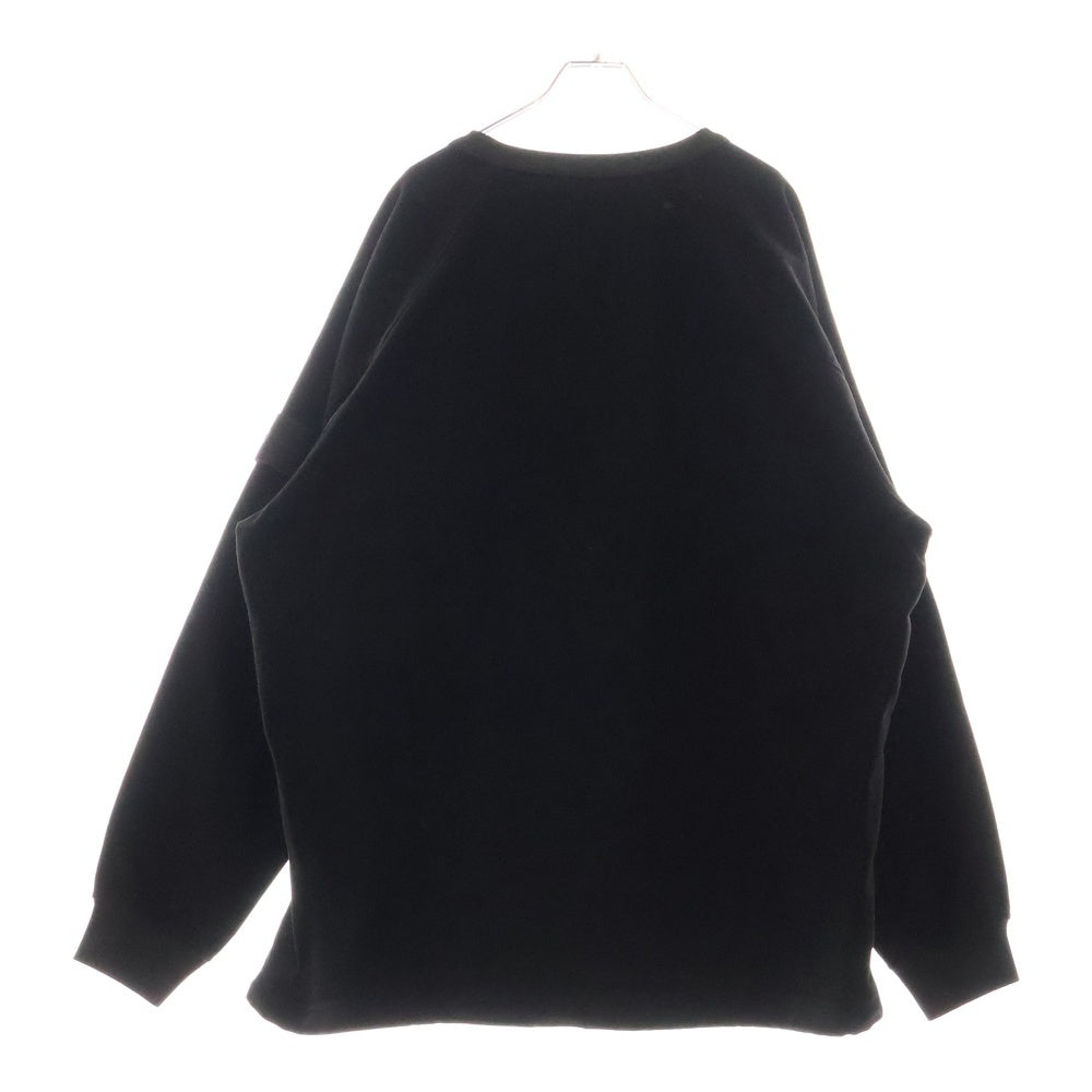 STONE ISLAND(ストーンアイランド) Ghost Crewneck Sweatshirt ゴーストピース ロゴワッペン クルーネックスウェットトレーナー ブラック 7515618F3