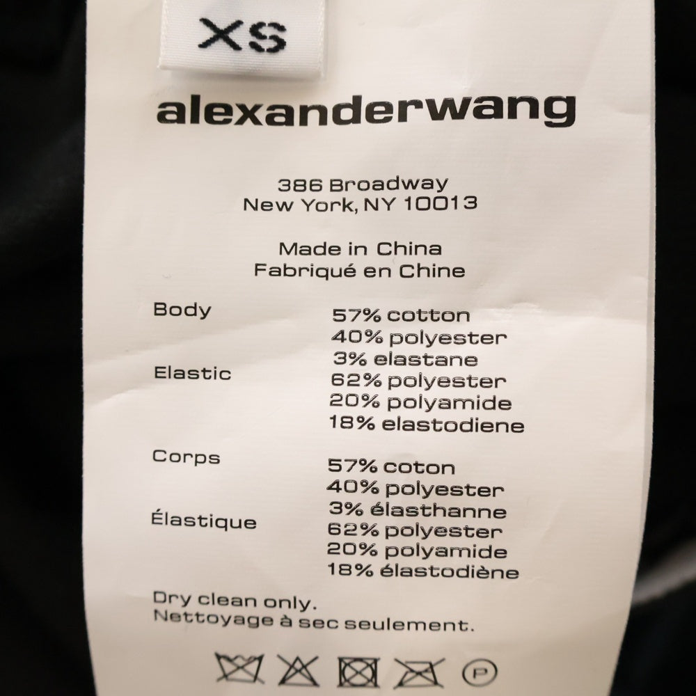 ALEXANDER WANG(アレキサンダーワン) Stretch Corduroy Shorts コーデュロイ ショーツ ハーフパンツ ブラック レディース 4CC1204025