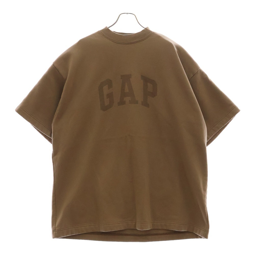 Yeezy Gap Engineered by Balenciaga(イージー ギャップ エンジニアードバイ バレンシアガ) Dove 3/4 Sleeve T-Shirt 肩パッド付半袖スウェットTシャツ ベージュ