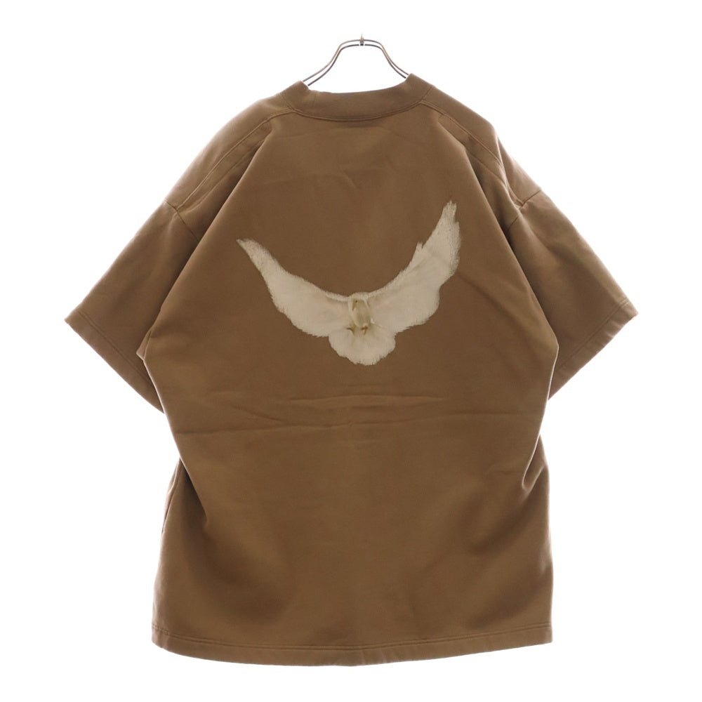 Yeezy Gap Engineered by Balenciaga(イージー ギャップ エンジニアードバイ バレンシアガ) Dove 3/4 Sleeve T-Shirt 肩パッド付半袖スウェットTシャツ ベージュ