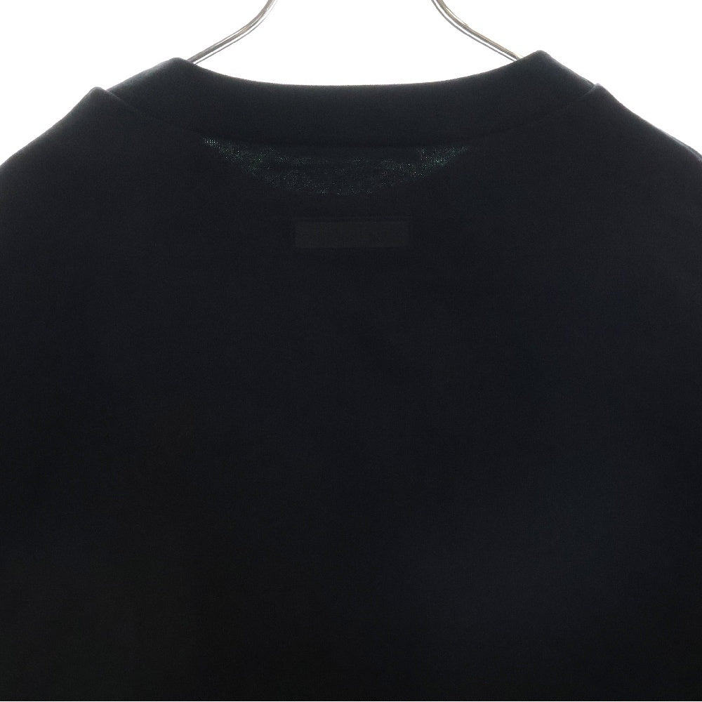 FEAR OF GOD ESSENTIALS(フィアオブゴッド エッセンシャルズ) HEAVY L/S T-SHIRT フロントラバーロゴ ヘビー長袖Tシャツ ブラック