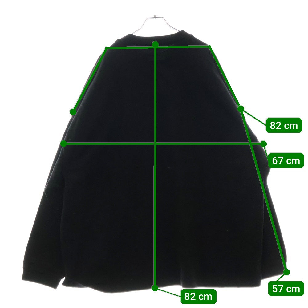 FEAR OF GOD ESSENTIALS(フィアオブゴッド エッセンシャルズ) HEAVY L/S T-SHIRT フロントラバーロゴ ヘビー長袖Tシャツ ブラック