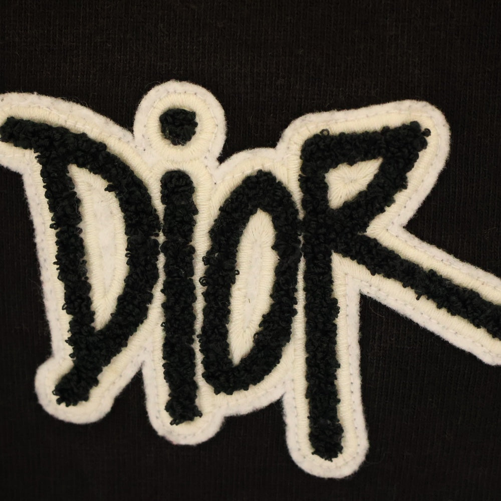 DIOR(ディオール) 20AW Shawn Stussy T-Shirt ショーンステューシー ロゴ刺繍半袖Tシャツ ブラック 033J625I0554