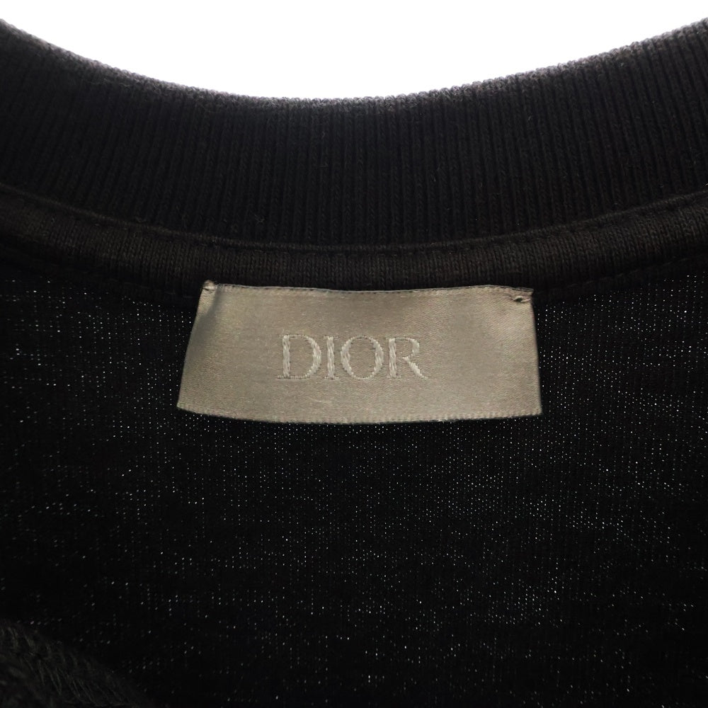 DIOR(ディオール) 20AW Shawn Stussy T-Shirt ショーンステューシー ロゴ刺繍半袖Tシャツ ブラック 033J625I0554