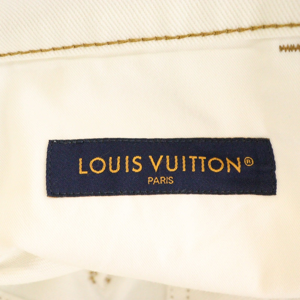 LOUIS VUITTON(ルイヴィトン) 23SS Spray Print Denim Pants LVスプレープリント デニムパンツ ホワイト RM231M U13 HOD10X