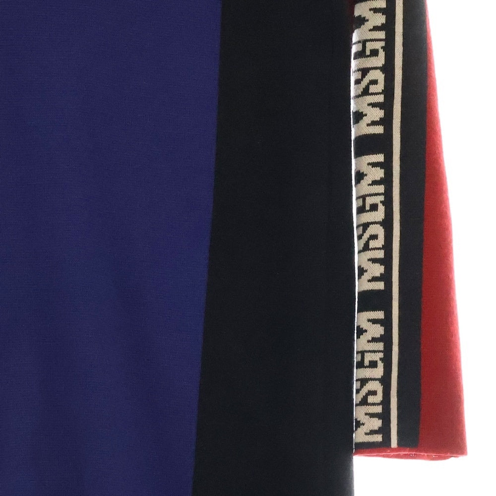 MSGM(エムエスジーエム) Half Zip ハイネックタイトワンピース ブラック/ブルー/レッド レディース