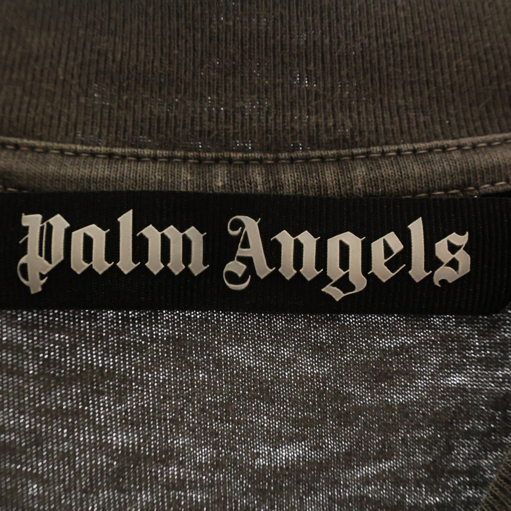 Palm Angels(パームエンジェルス) アーチロゴ 半袖Tシャツ カットソー グレー PMAA001R21JER008