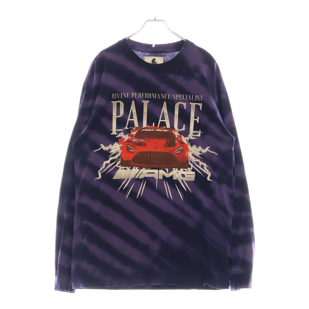 Palace Skateboards(パレススケートボーズ) フロントプリント 長袖Tシャツ ロンT カットソー パープル