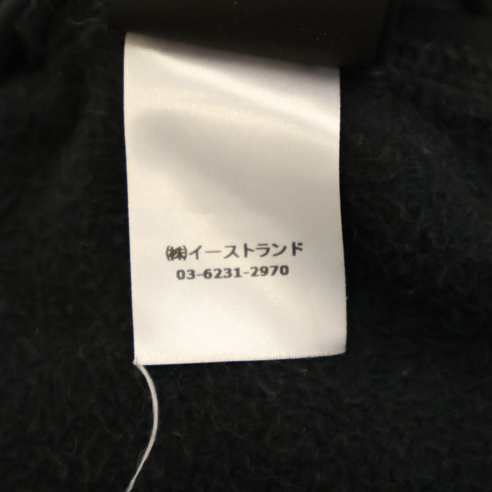 HERON PRESTON(ヘロンプレストン) 19W フロントプリント プルオーバーパーカー フーディ ブラック HMBB004F19808001
