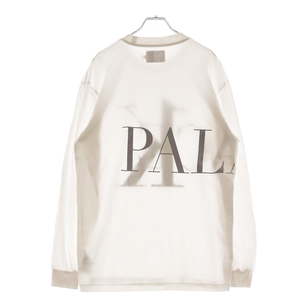 Palace Skateboards(パレススケートボーズ) ×Calvin Klein カルバンクライン プリントデザイン 長袖Tシャツ ロンT カットソー ホワイト