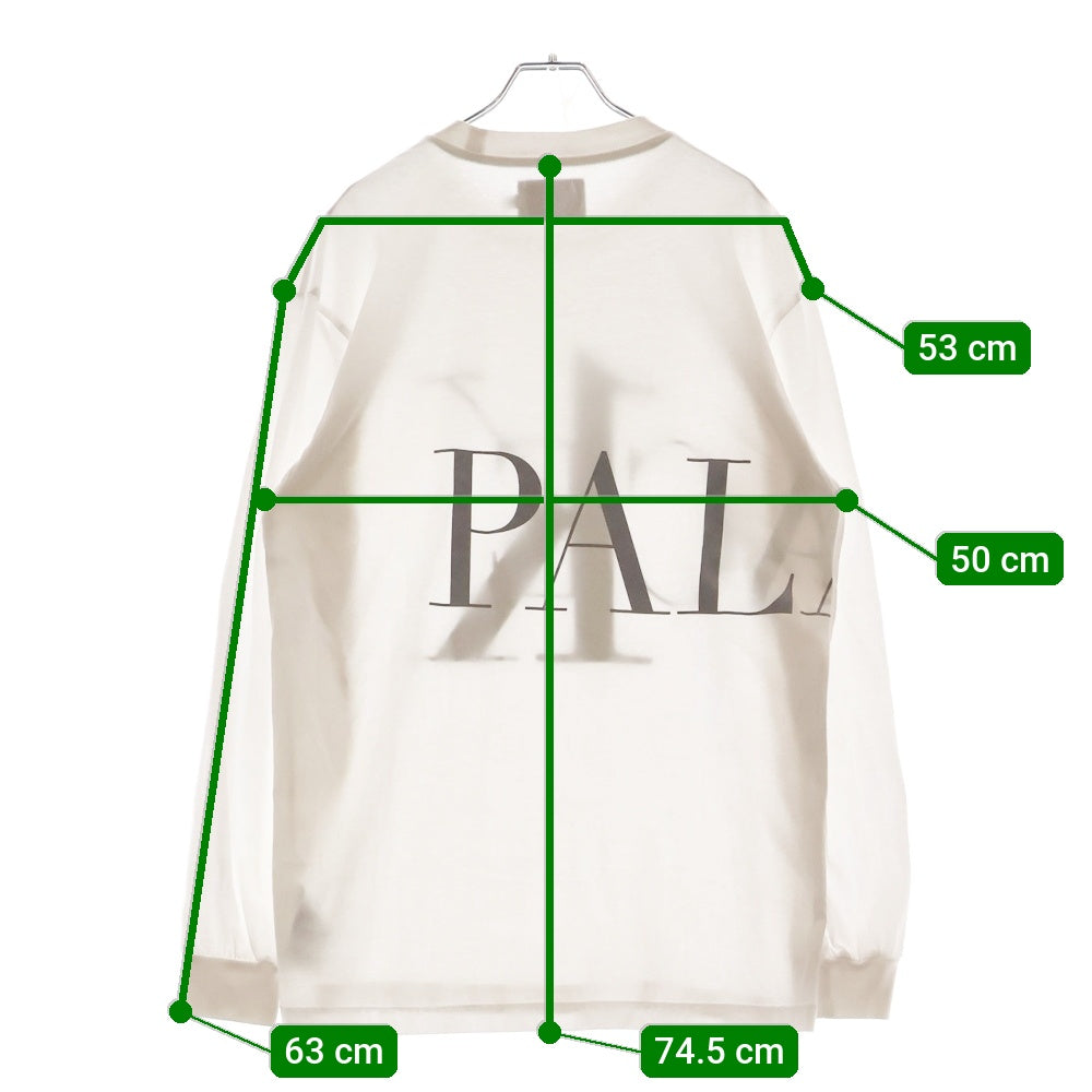 Palace Skateboards(パレススケートボーズ) ×Calvin Klein カルバンクライン プリントデザイン 長袖Tシャツ ロンT カットソー ホワイト