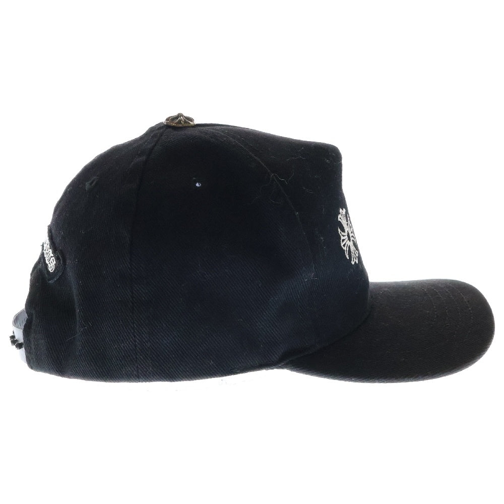 CHROME HEARTS(クロムハーツ) CH HAT ホースシュー CHプラス刺繍 クロスボールベースボールキャップ 帽子 ブラック