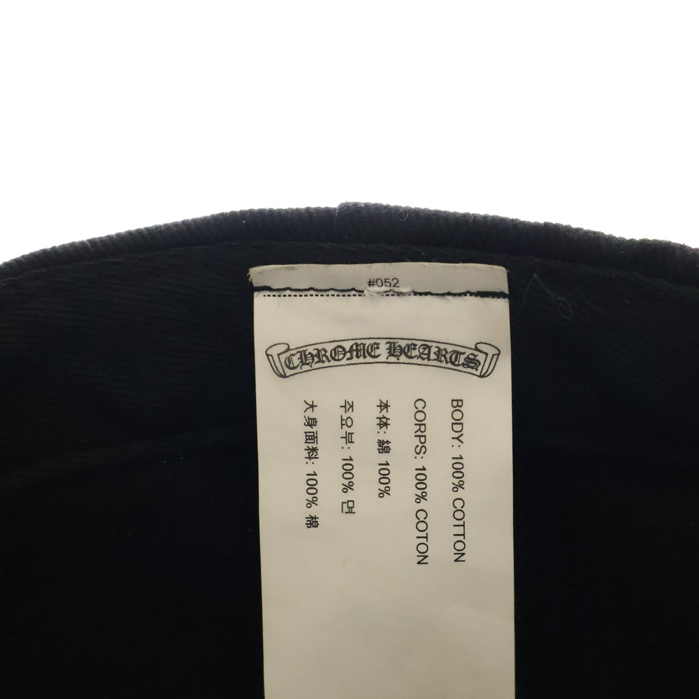 CHROME HEARTS(クロムハーツ) CH HAT ホースシュー CHプラス刺繍 クロスボールベースボールキャップ 帽子 ブラック
