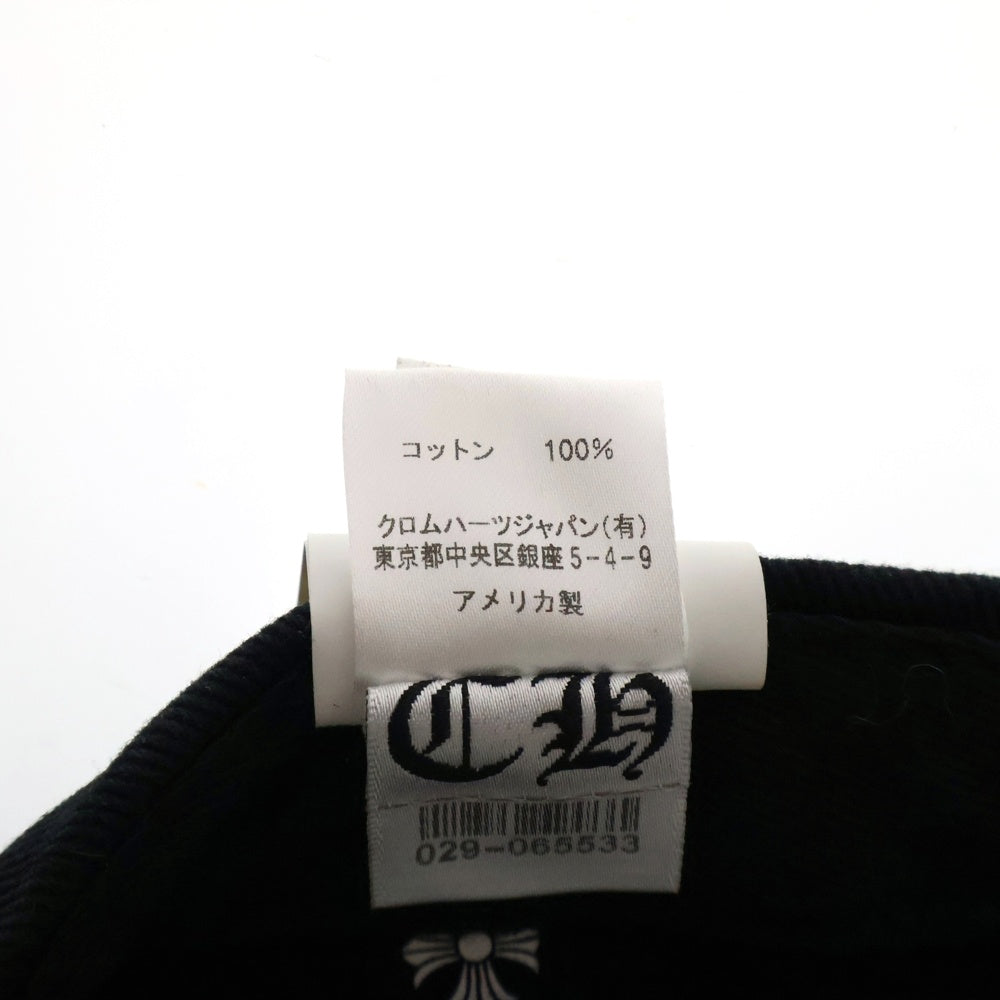 CHROME HEARTS(クロムハーツ) CH HAT ホースシュー CHプラス刺繍 クロスボールベースボールキャップ 帽子 ブラック